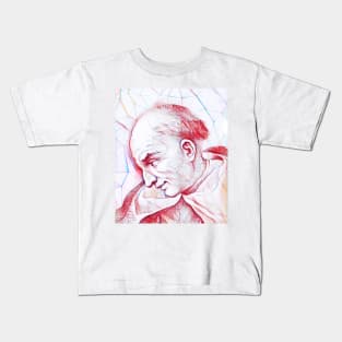 Bartolomé de las Casas Portrait | Bartolomé de las Casas Artwork | Line Art Kids T-Shirt